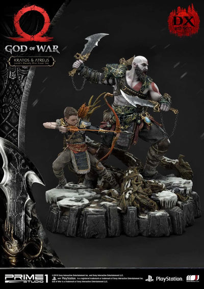 Kratos & Atreus (Deluxe Version) God of War – Prime1Studio – ActionFigure Brasil