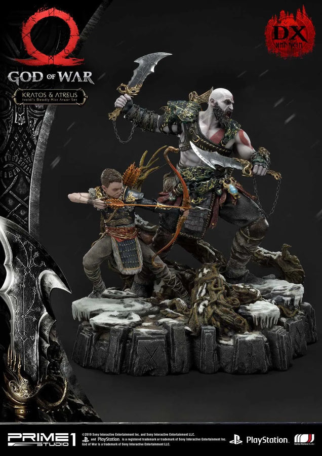 Kratos & Atreus (Deluxe Version) God of War – Prime1Studio – ActionFigure Brasil