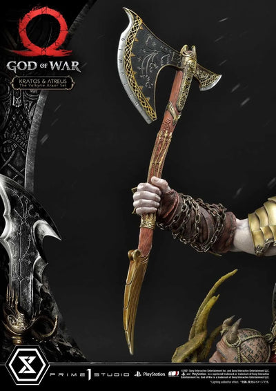 Kratos & Atreus (Deluxe Version) God of War – Prime1Studio – ActionFigure Brasil