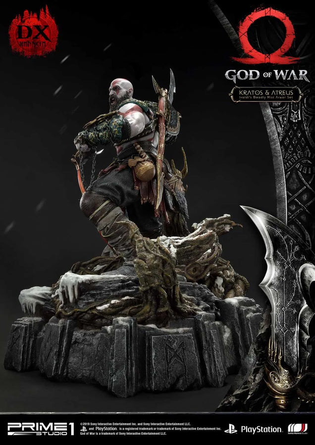 Kratos & Atreus (Deluxe Version) God of War – Prime1Studio – ActionFigure Brasil