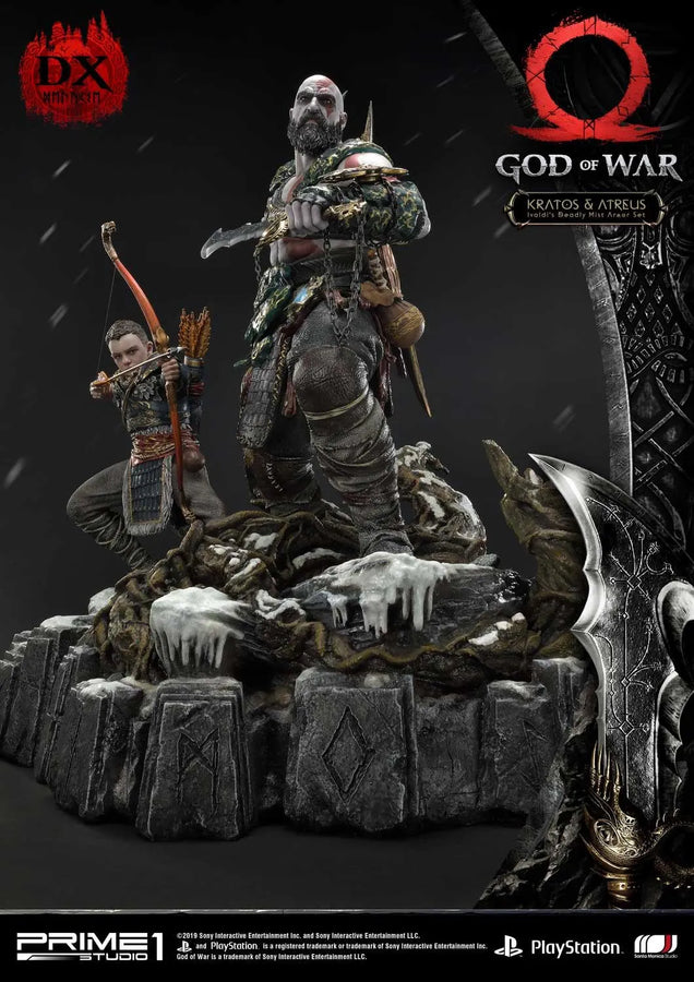 Kratos & Atreus (Deluxe Version) God of War – Prime1Studio – ActionFigure Brasil