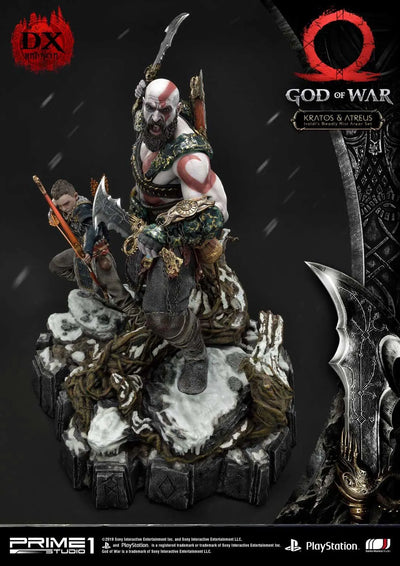 Kratos & Atreus (Deluxe Version) God of War – Prime1Studio – ActionFigure Brasil