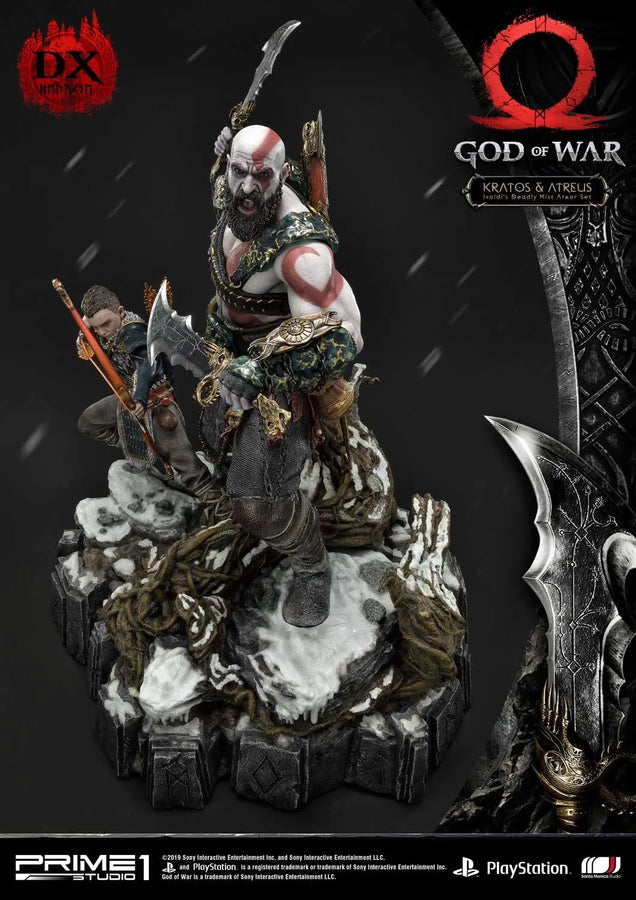 Kratos & Atreus (Deluxe Version) God of War – Prime1Studio – ActionFigure Brasil