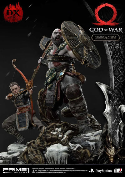 Kratos & Atreus (Deluxe Version) God of War – Prime1Studio – ActionFigure Brasil
