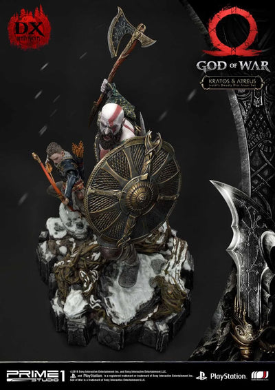 Kratos & Atreus (Deluxe Version) God of War – Prime1Studio – ActionFigure Brasil