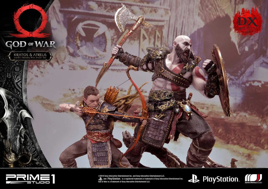 Kratos & Atreus (Deluxe Version) God of War – Prime1Studio – ActionFigure Brasil