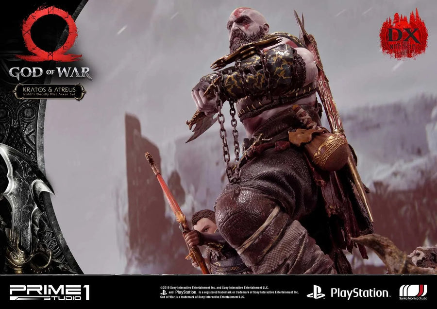 Kratos & Atreus (Deluxe Version) God of War – Prime1Studio – ActionFigure Brasil