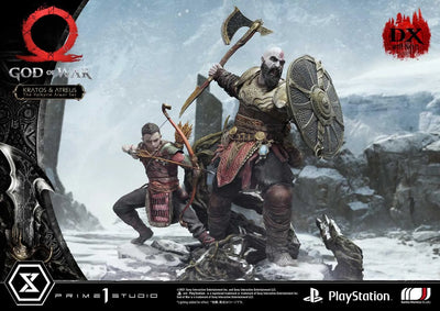 Kratos & Atreus (Deluxe Version) God of War – Prime1Studio – ActionFigure Brasil