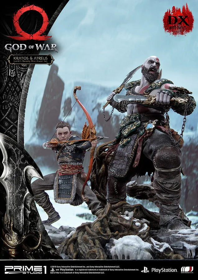Kratos & Atreus Ivaldi's Deadly Mist Armor Set (Deluxe Version) - LIMITED EDITION: 200 (Deluxe Version) – Prime 1 Studio – ActionFigure Brasil