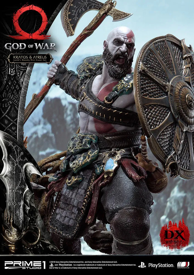 Kratos & Atreus Ivaldi's Deadly Mist Armor Set (Deluxe Version) - LIMITED EDITION: 200 (Deluxe Version) – Prime 1 Studio – ActionFigure Brasil