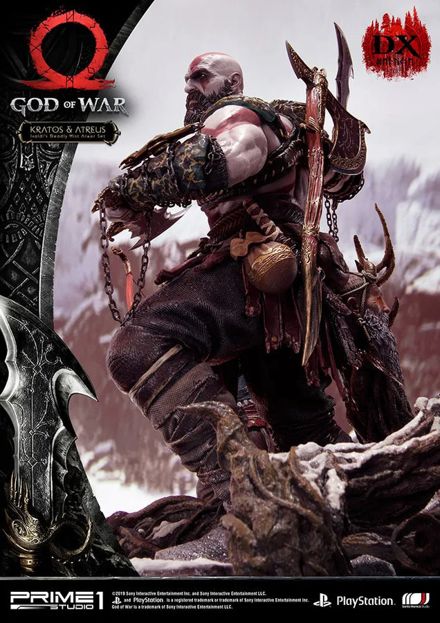 Kratos & Atreus Ivaldi's Deadly Mist Armor Set (Deluxe Version) - LIMITED EDITION: 200 (Deluxe Version) – Prime 1 Studio – ActionFigure Brasil