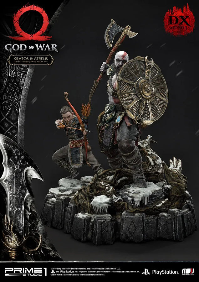 Kratos & Atreus Ivaldi's Deadly Mist Armor Set (Deluxe Version) - LIMITED EDITION: 200 (Deluxe Version) – Prime 1 Studio – ActionFigure Brasil