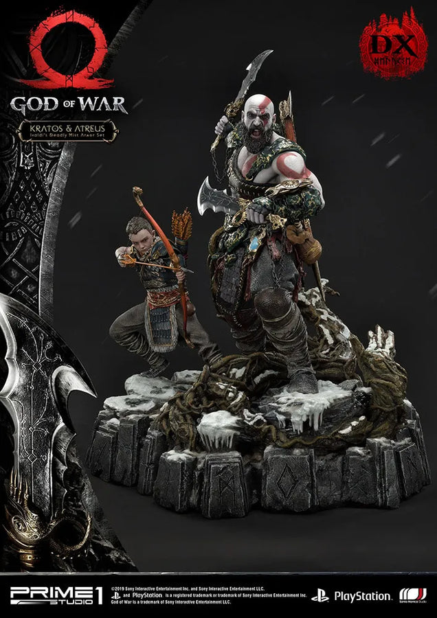 Kratos & Atreus Ivaldi's Deadly Mist Armor Set (Deluxe Version) - LIMITED EDITION: 200 (Deluxe Version) – Prime 1 Studio – ActionFigure Brasil