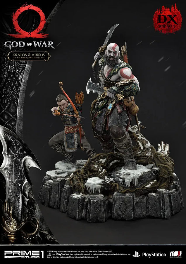 Kratos & Atreus Ivaldi's Deadly Mist Armor Set (Deluxe Version) - LIMITED EDITION: 200 (Deluxe Version) – Prime 1 Studio – ActionFigure Brasil