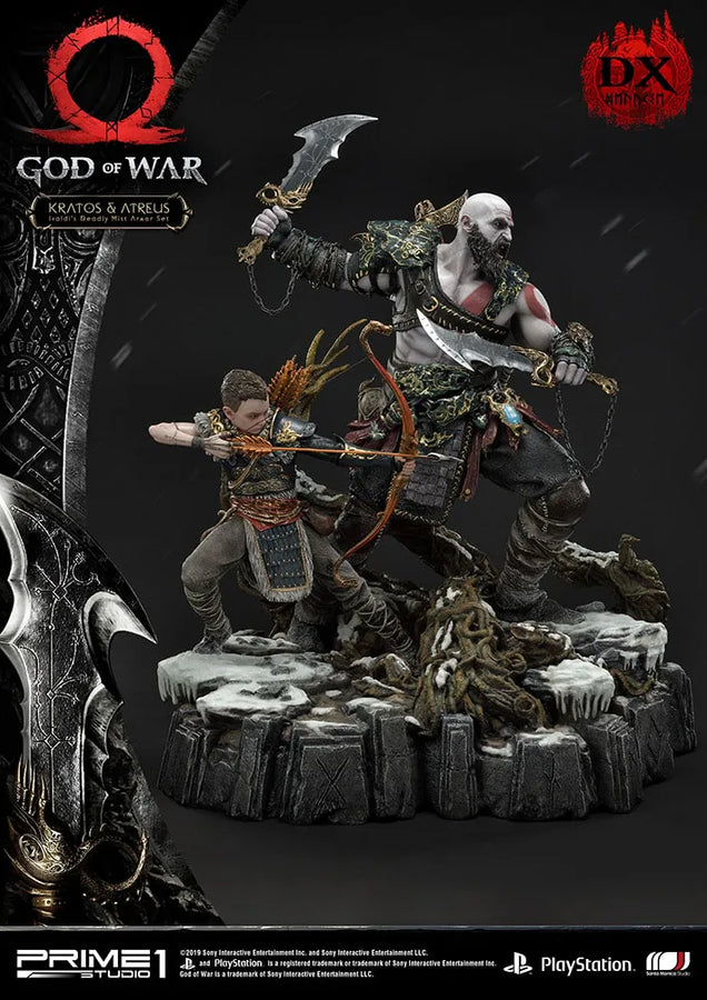 Kratos & Atreus Ivaldi's Deadly Mist Armor Set (Deluxe Version) - LIMITED EDITION: 200 (Deluxe Version) – Prime 1 Studio – ActionFigure Brasil