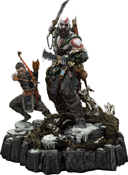 Kratos & Atreus Ivaldi's Deadly Mist Armor Set (Deluxe Version) - LIMITED EDITION: 200 (Deluxe Version) – Prime 1 Studio – ActionFigure Brasil