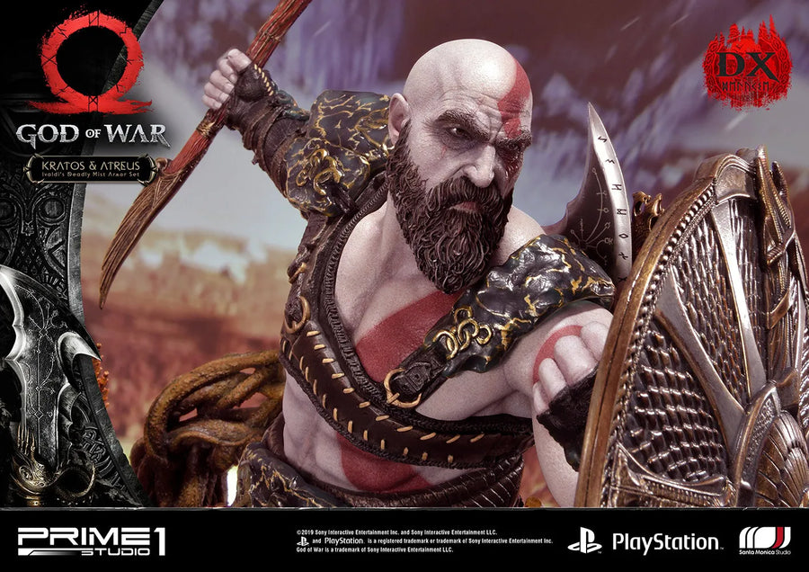 Kratos & Atreus Ivaldi's Deadly Mist Armor Set (Deluxe Version) - LIMITED EDITION: 200 (Deluxe Version) – Prime 1 Studio – ActionFigure Brasil