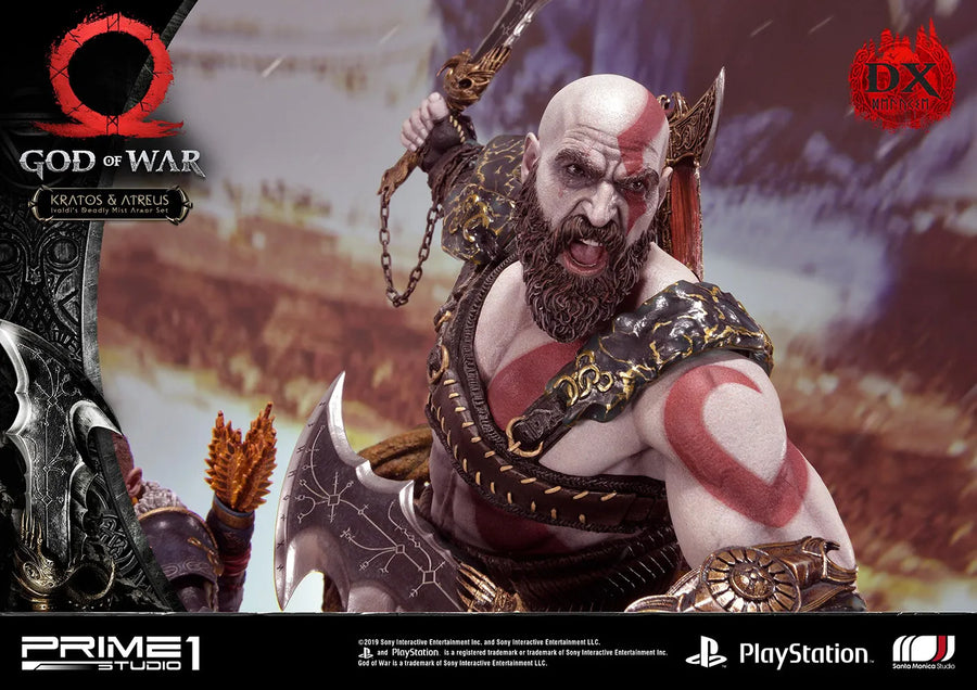 Kratos & Atreus Ivaldi's Deadly Mist Armor Set (Deluxe Version) - LIMITED EDITION: 200 (Deluxe Version) – Prime 1 Studio – ActionFigure Brasil