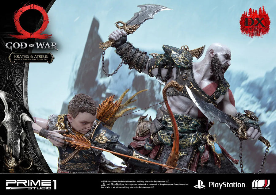 Kratos & Atreus Ivaldi's Deadly Mist Armor Set (Deluxe Version) - LIMITED EDITION: 200 (Deluxe Version) – Prime 1 Studio – ActionFigure Brasil