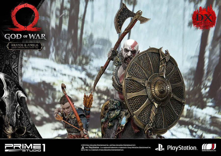 Kratos & Atreus Ivaldi's Deadly Mist Armor Set (Deluxe Version) - LIMITED EDITION: 200 (Deluxe Version) – Prime 1 Studio – ActionFigure Brasil