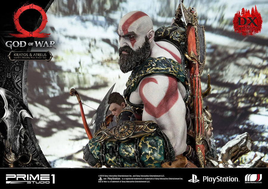 Kratos & Atreus Ivaldi's Deadly Mist Armor Set (Deluxe Version) - LIMITED EDITION: 200 (Deluxe Version) – Prime 1 Studio – ActionFigure Brasil