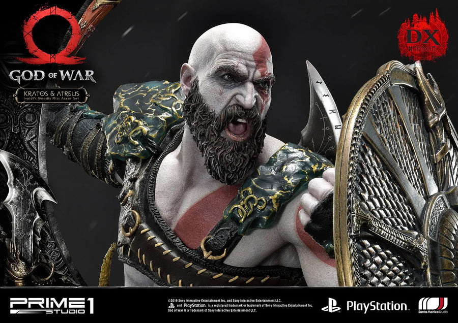Kratos & Atreus Ivaldi's Deadly Mist Armor Set (Deluxe Version) - LIMITED EDITION: 200 (Deluxe Version) – Prime 1 Studio – ActionFigure Brasil