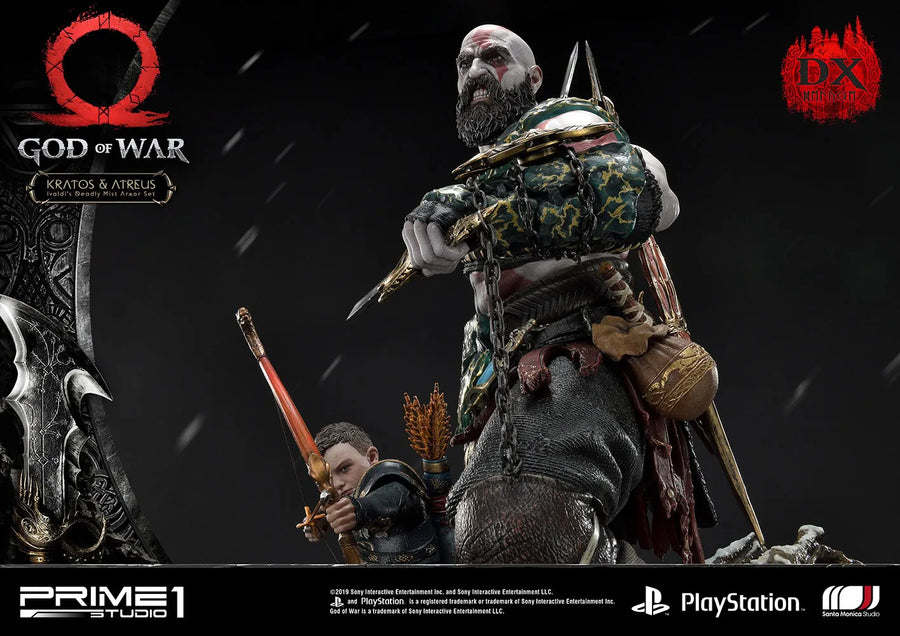 Kratos & Atreus Ivaldi's Deadly Mist Armor Set (Deluxe Version) - LIMITED EDITION: 200 (Deluxe Version) – Prime 1 Studio – ActionFigure Brasil