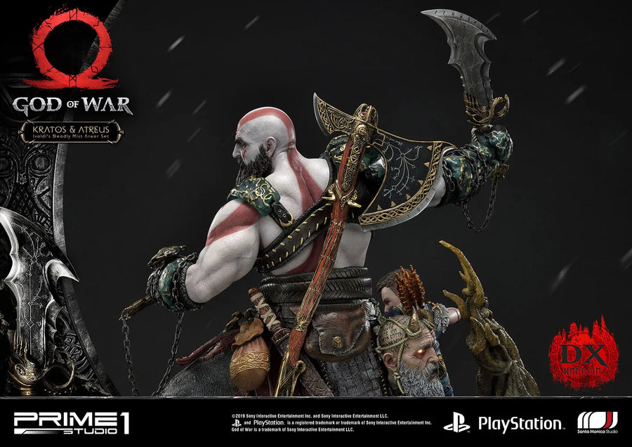 Kratos & Atreus Ivaldi's Deadly Mist Armor Set (Deluxe Version) - LIMITED EDITION: 200 (Deluxe Version) – Prime 1 Studio – ActionFigure Brasil