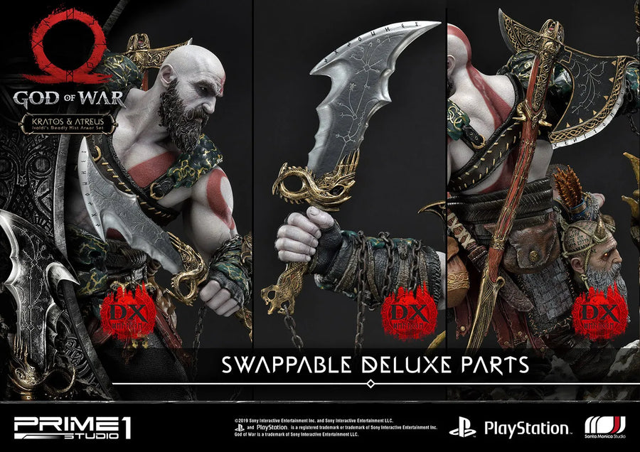 Kratos & Atreus Ivaldi's Deadly Mist Armor Set (Deluxe Version) - LIMITED EDITION: 200 (Deluxe Version) – Prime 1 Studio – ActionFigure Brasil