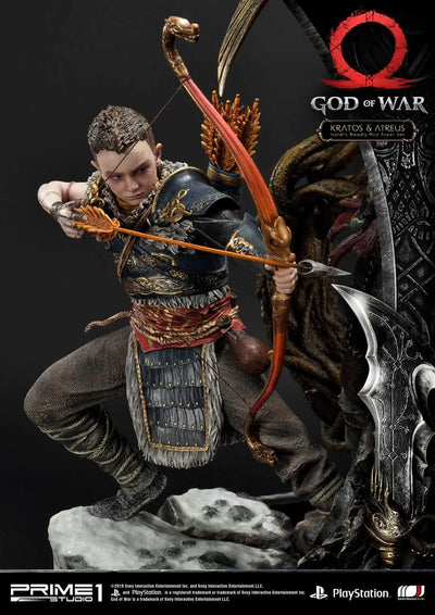 Kratos & Atreus (Ivaldi's Deadly Mist Armor Set Edition) God of War – Prime1Studio – ActionFigure Brasil