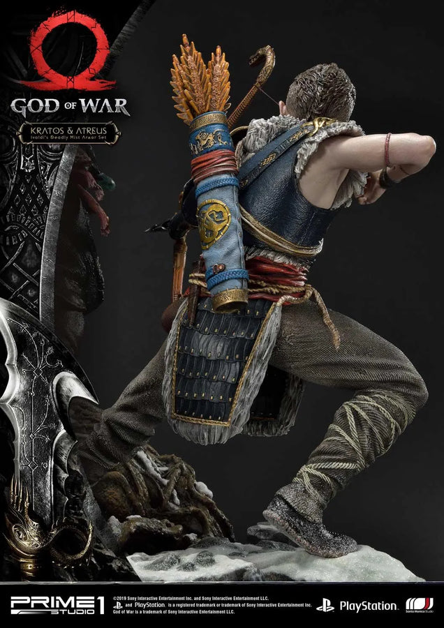 Kratos & Atreus (Ivaldi's Deadly Mist Armor Set Edition) God of War – Prime1Studio – ActionFigure Brasil