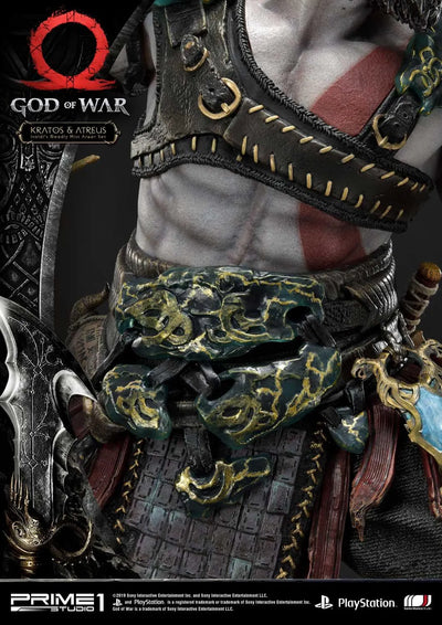 Kratos & Atreus (Ivaldi's Deadly Mist Armor Set Edition) God of War – Prime1Studio – ActionFigure Brasil