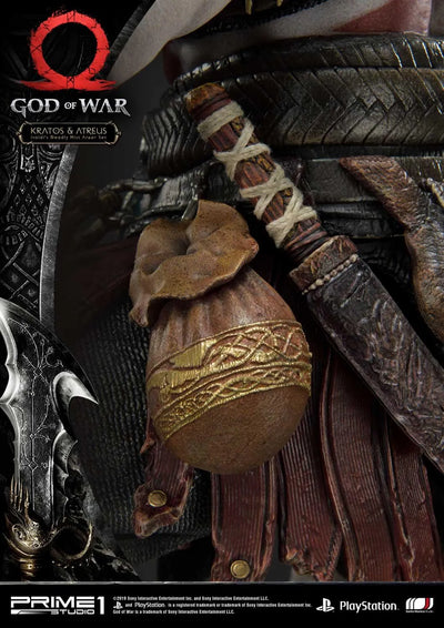 Kratos & Atreus (Ivaldi's Deadly Mist Armor Set Edition) God of War – Prime1Studio – ActionFigure Brasil