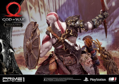 Kratos & Atreus (Ivaldi's Deadly Mist Armor Set Edition) God of War – Prime1Studio – ActionFigure Brasil