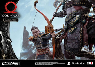 Kratos & Atreus (Ivaldi's Deadly Mist Armor Set Edition) God of War – Prime1Studio – ActionFigure Brasil