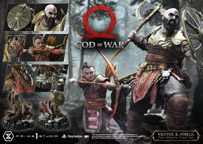 Kratos & Atreus (The Valkyrie Armor Set Edition) God of War – Prime1Studio – ActionFigure Brasil