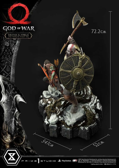 Kratos & Atreus (The Valkyrie Armor Set Edition) God of War – Prime1Studio – ActionFigure Brasil