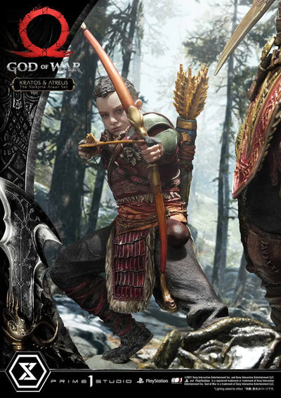 Kratos & Atreus (The Valkyrie Armor Set Edition) God of War – Prime1Studio – ActionFigure Brasil