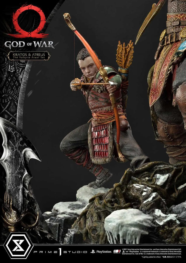 Kratos & Atreus (The Valkyrie Armor Set Edition) God of War – Prime1Studio – ActionFigure Brasil