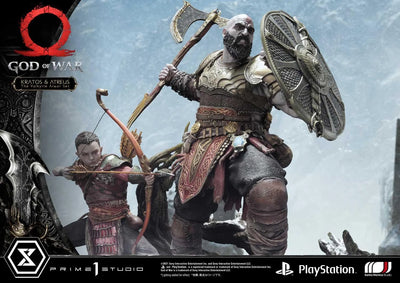Kratos & Atreus (The Valkyrie Armor Set Edition) God of War – Prime1Studio – ActionFigure Brasil