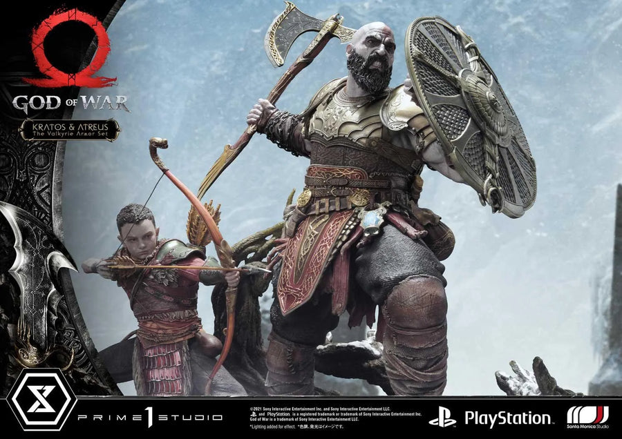 Kratos & Atreus (The Valkyrie Armor Set Edition) God of War – Prime1Studio – ActionFigure Brasil