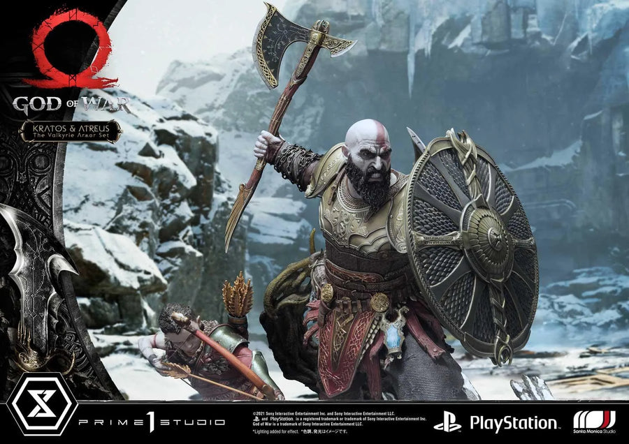 Kratos & Atreus (The Valkyrie Armor Set Edition) God of War – Prime1Studio – ActionFigure Brasil