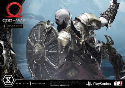 Kratos & Atreus (The Valkyrie Armor Set Edition) God of War – Prime1Studio – ActionFigure Brasil
