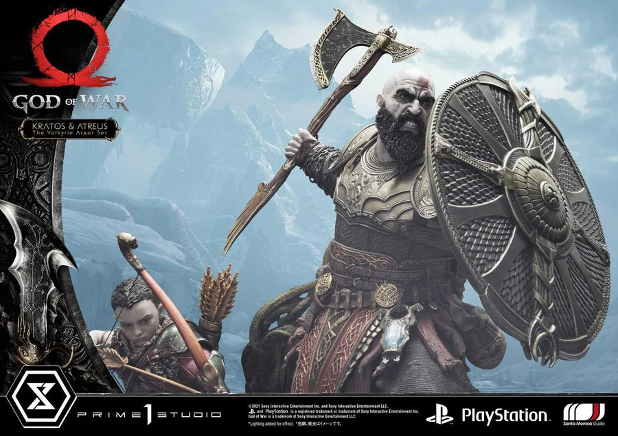 Kratos & Atreus (The Valkyrie Armor Set Edition) God of War – Prime1Studio – ActionFigure Brasil