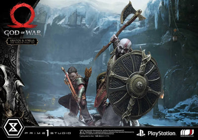 Kratos & Atreus (The Valkyrie Armor Set Edition) God of War – Prime1Studio – ActionFigure Brasil