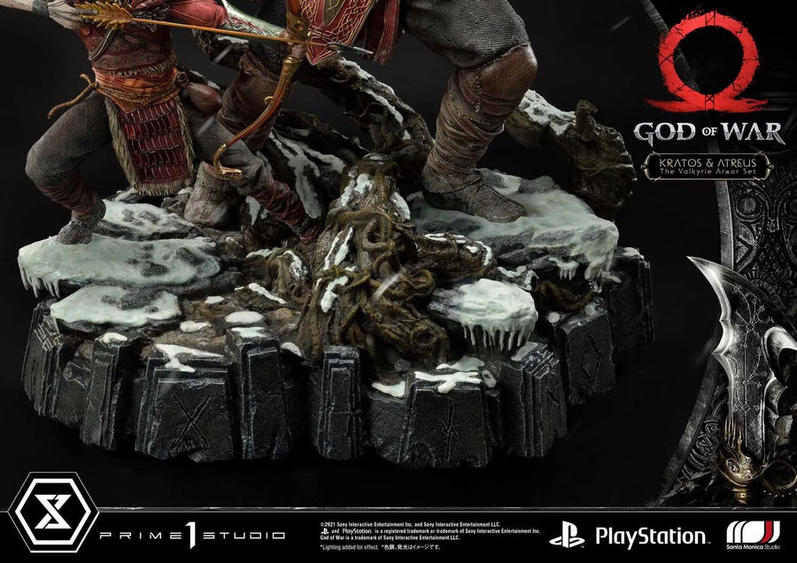Kratos & Atreus (The Valkyrie Armor Set Edition) God of War – Prime1Studio – ActionFigure Brasil
