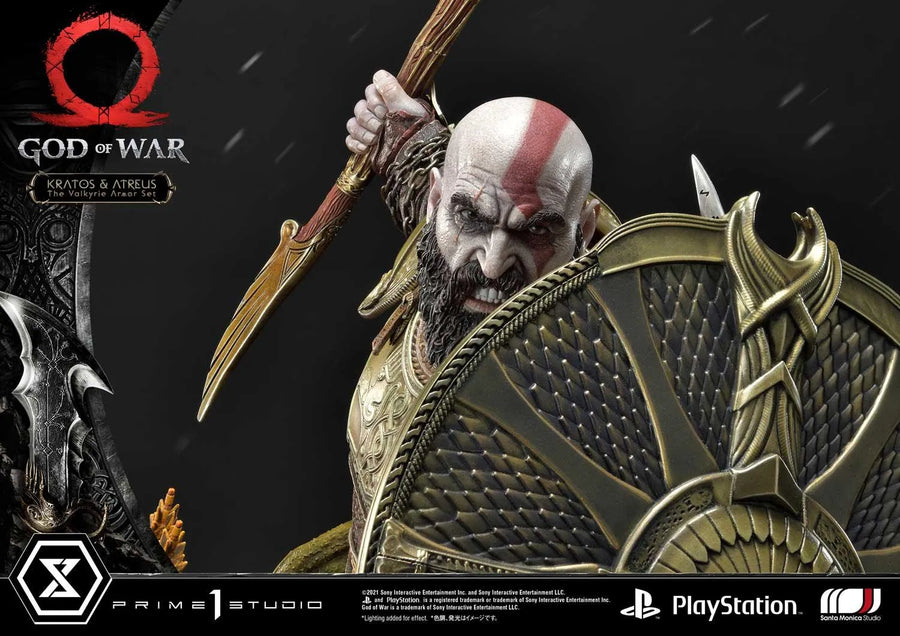Kratos & Atreus (The Valkyrie Armor Set Edition) God of War – Prime1Studio – ActionFigure Brasil