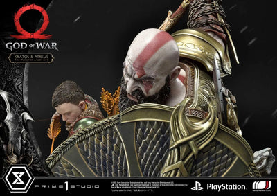 Kratos & Atreus (The Valkyrie Armor Set Edition) God of War – Prime1Studio – ActionFigure Brasil