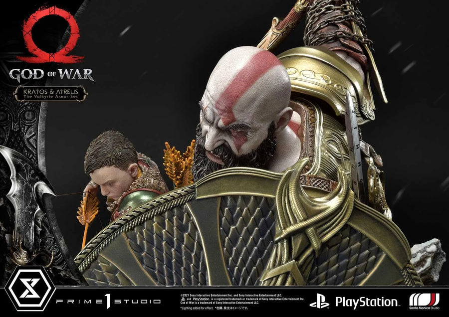 Kratos & Atreus (The Valkyrie Armor Set Edition) God of War – Prime1Studio – ActionFigure Brasil