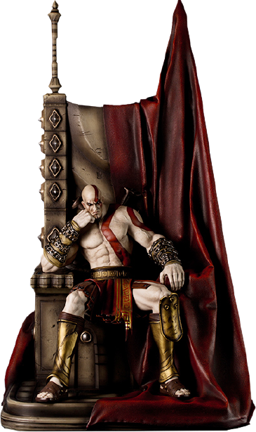 Kratos on Throne - LIMITED EDITION: 1250 – Gaming Heads – ActionFigure Brasil